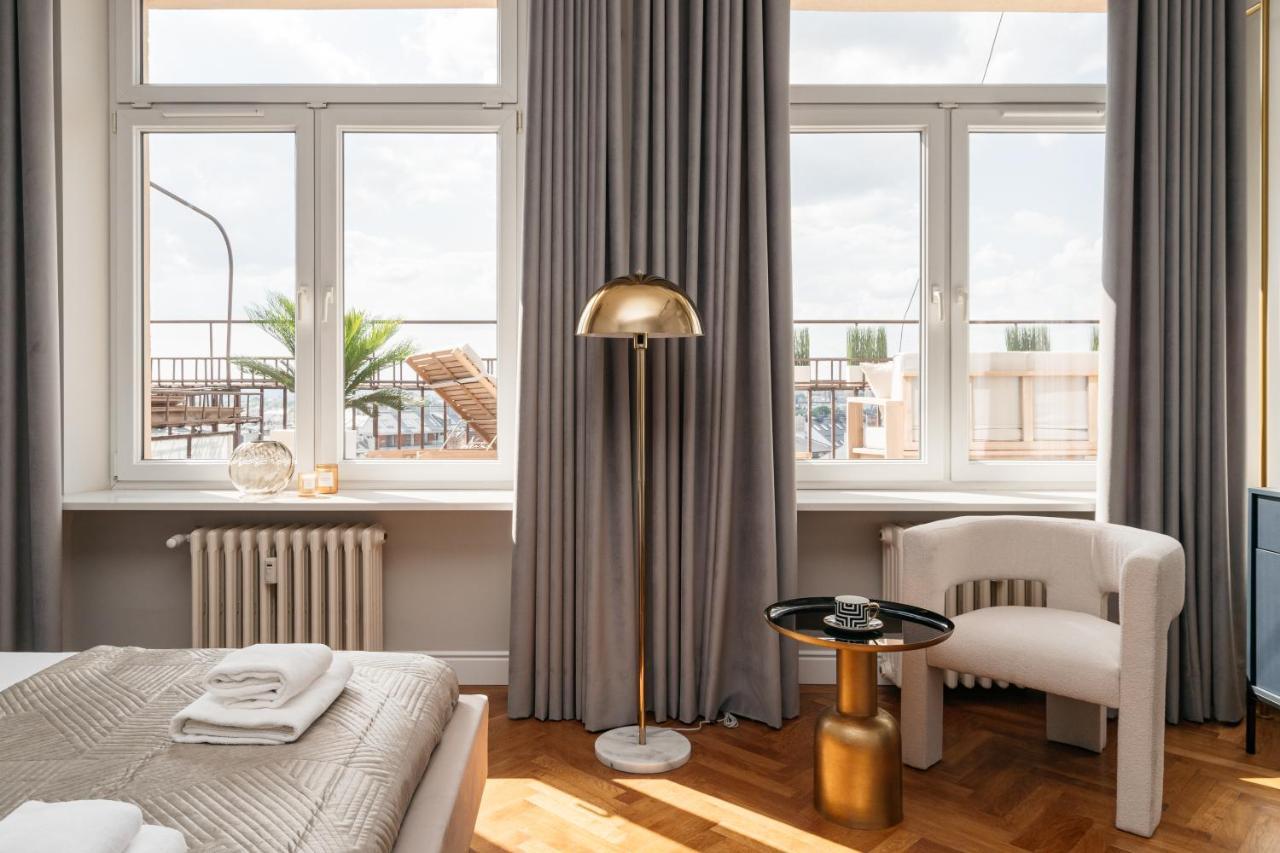 Ferienwohnung Penthouse Panorama - Loftaffair Krakau Exterior foto