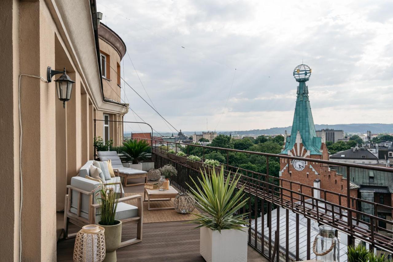 Ferienwohnung Penthouse Panorama - Loftaffair Krakau Exterior foto