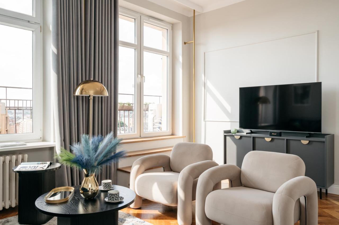 Ferienwohnung Penthouse Panorama - Loftaffair Krakau Exterior foto