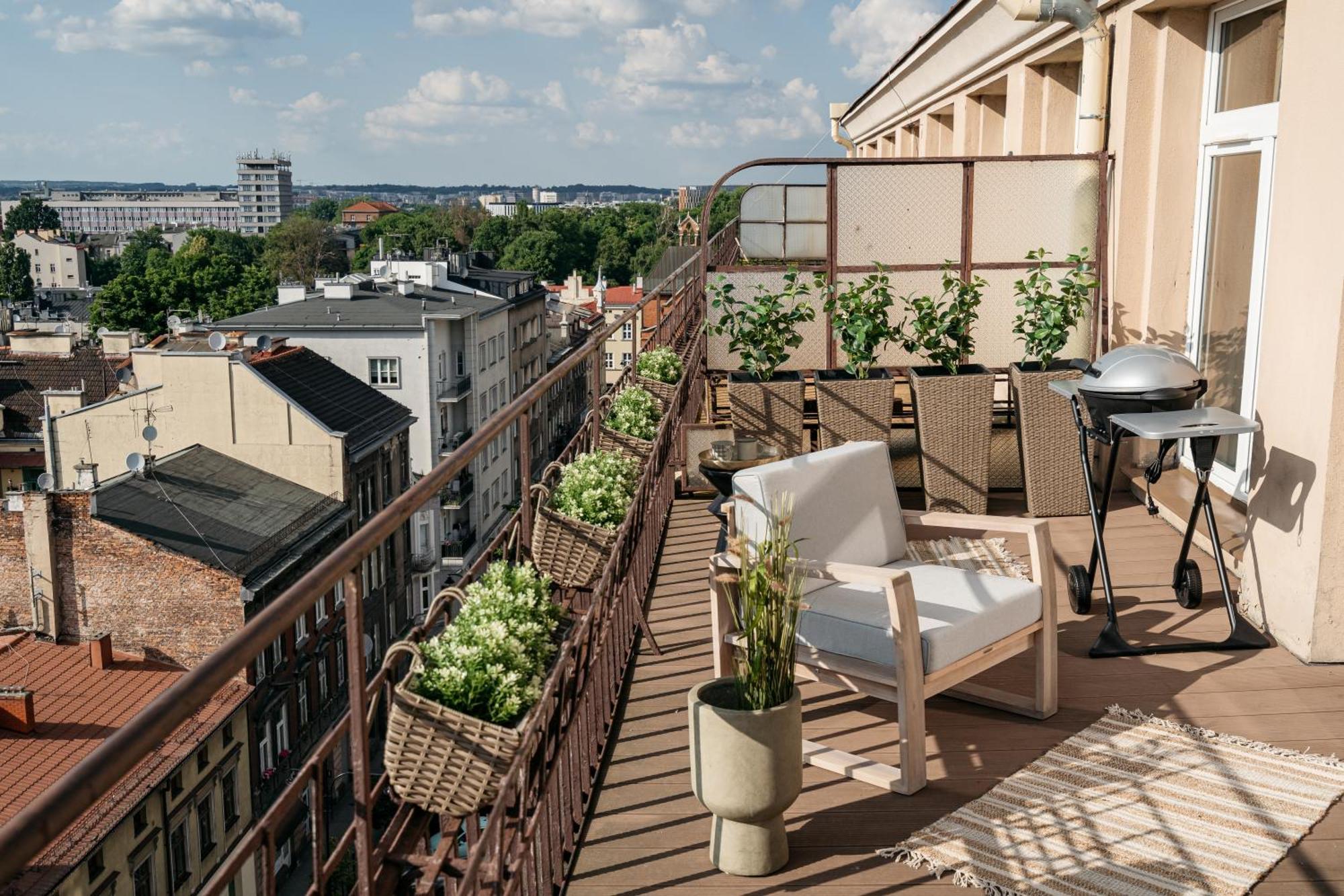 Ferienwohnung Penthouse Panorama - Loftaffair Krakau Exterior foto