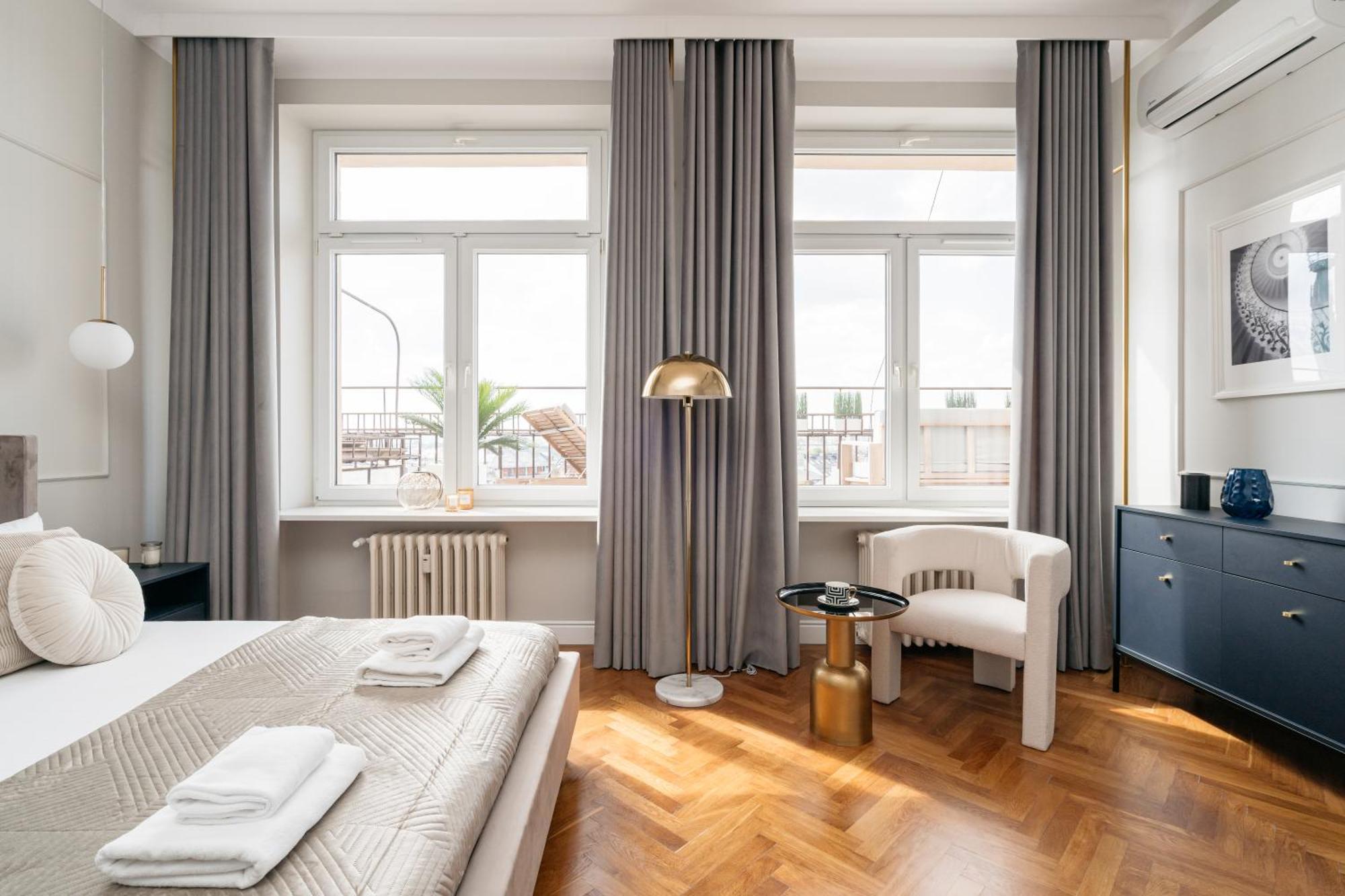 Ferienwohnung Penthouse Panorama - Loftaffair Krakau Exterior foto